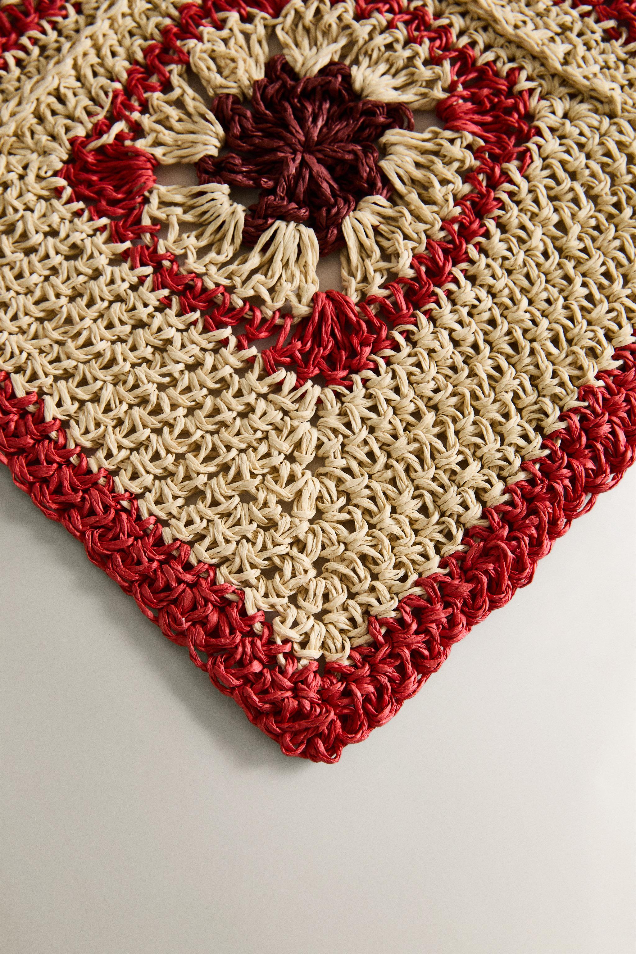 SET DE TABLE CROCHET COULEUR